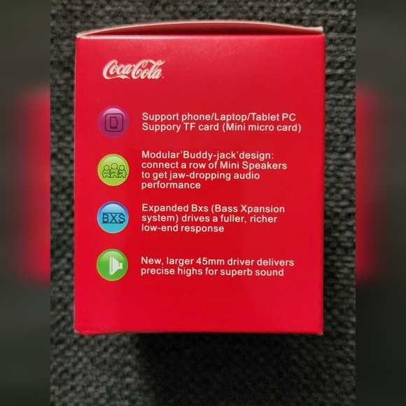 Coca-cola Discontinued MIni Wireless Bluetooth Speaker - Picture 5 of 6